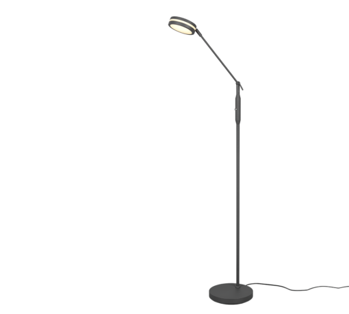 Φωτιστικό Δαπέδου Trio Lighting FRANKLIN  LED, 6,5W · 650lm, 2700+3200+4000K Ανθρακί Μεταλλικό, Λειτουργία μνήμης, Dimmer αισθητήρα – 426510142