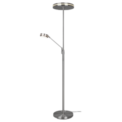 Φωτιστικό Δαπέδου Trio Lighting FRANKLIN  LED, 35W · 4100lm, 2700+3200+4000K Νίκελ Ματ Μεταλλικό, Λειτουργία μνήμης, Dimmer αισθητήρα – 426510207