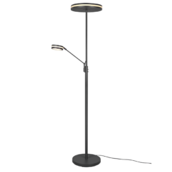 Φωτιστικό Δαπέδου Trio Lighting FRANKLIN  LED, 35W · 4100lm, 2700+3200+4000K Ανθρακί Μεταλλικό, Λειτουργία μνήμης, Dimmer αισθητήρα  – 426510242