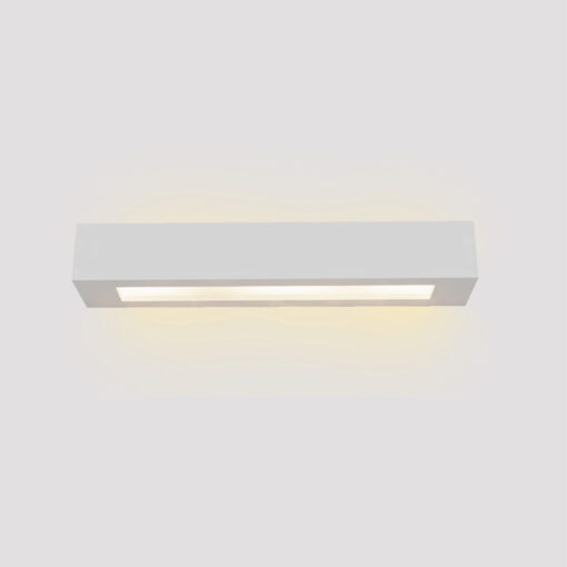 Inlight Επιτοίχιο φωτιστικό λευκό από γύψο 2xE14 D:45cm (43049-A-White)