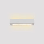 Inlight Επιτοίχιο φωτιστικό λευκό από γύψο 2xE14 D:36cm (43049-B-White)