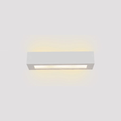 Inlight Επιτοίχιο φωτιστικό λευκό από γύψο 2xE14 D:36cm (43049-B-White)