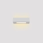 Inlight Επιτοίχιο φωτιστικό λευκό από γύψο 1xE14 D:22cm (43049-C-White)