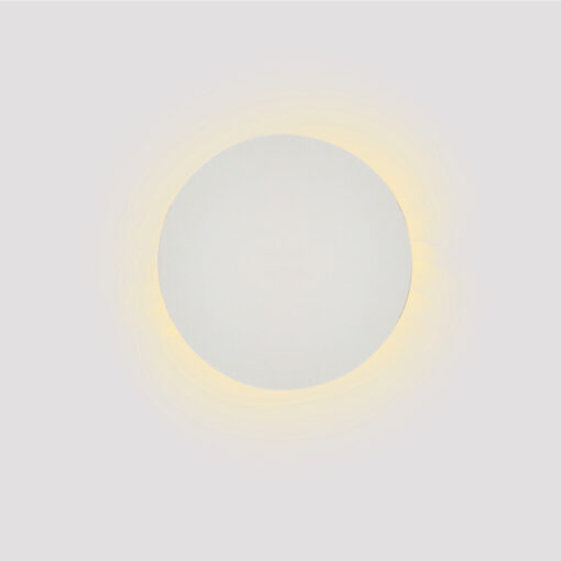 Inlight Επιτοίχιο φωτιστικό λευκό από γύψο LED 8W 3000K D:25cm (43052-White)