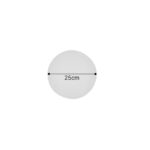 Inlight Επιτοίχιο φωτιστικό λευκό από γύψο LED 8W 3000K D:25cm (43052-White)