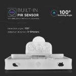 LED Προβολέας με Ανιχνευτή Κίνησης 10W V-TAC Samsung Chip Λευκός IP65 Θερμό Λευκό 3000K – 433