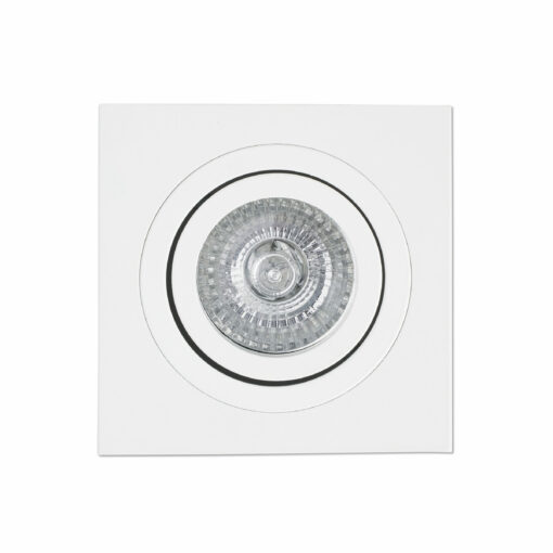 RADÓN ADJUST WHITE RECESSED LAMP SQUARE GU10 FARO – 43396