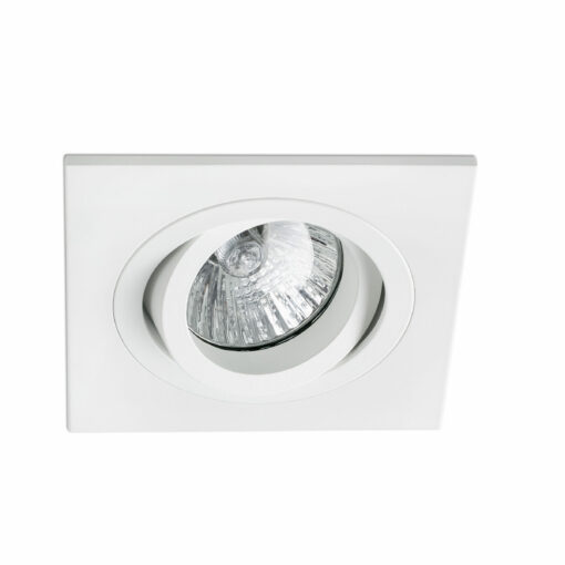 RADÓN ADJUST WHITE RECESSED LAMP SQUARE GU10 FARO – 43396