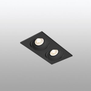 ARGÓN-2 ADJUSTABLE BLACK RECESSED LAMP 2XGU10 FARO – 43413