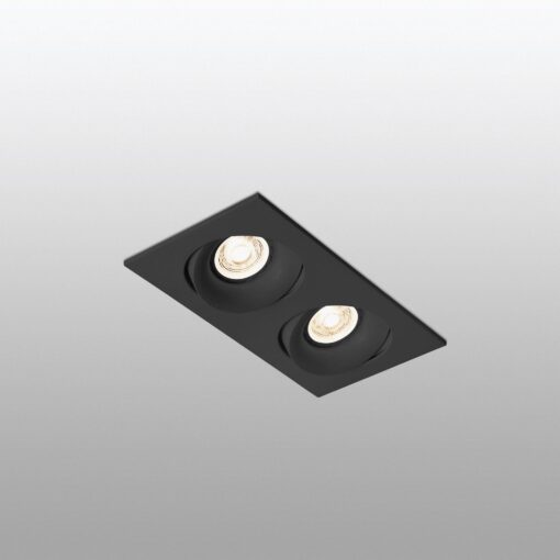 ARGÓN-2 ADJUSTABLE BLACK RECESSED LAMP 2XGU10 FARO – 43413