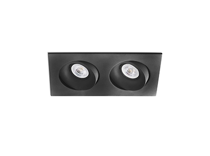 ARGÓN-2 ADJUSTABLE BLACK RECESSED LAMP 2XGU10 FARO – 43413