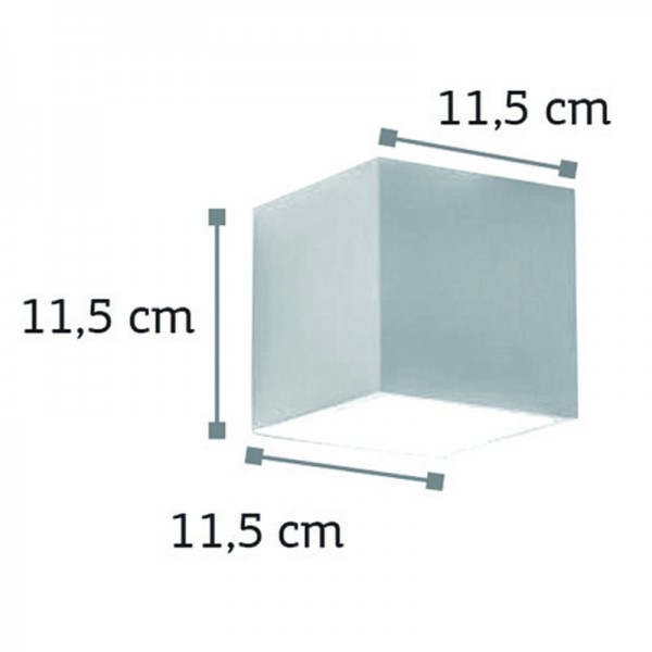 InLight Επιτοίχιο φωτιστικό λευκό από γύψο 1XG9 D:11,5cm (43414)