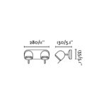 STONE-2 WALL LAMP GU10 FARO – 43501