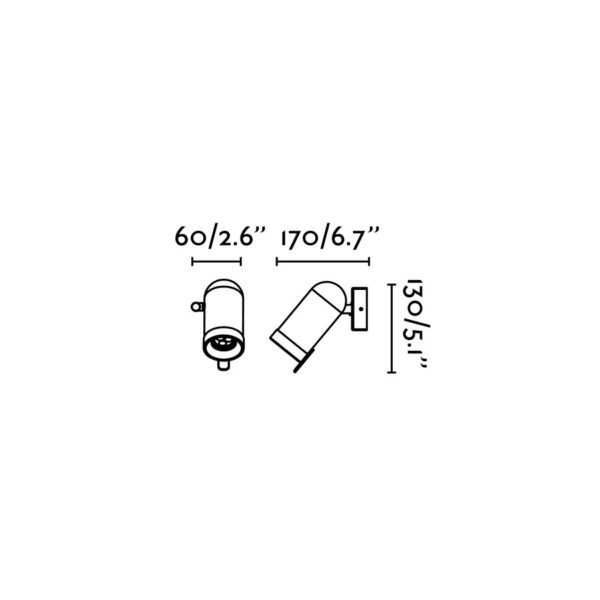 Faro Barcelona Επιτοίχιο Φωτιστικό ORLEANS Μαύρο  1L  – 43521