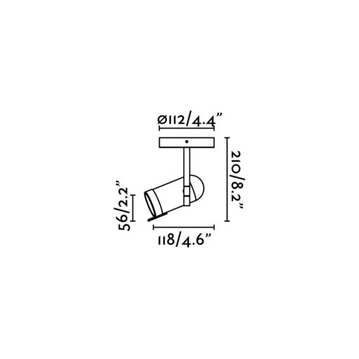 Faro Barcelona Orleans Μονό Σποτ με Ντουί GU10 σε Λευκό Χρώμα – 43529