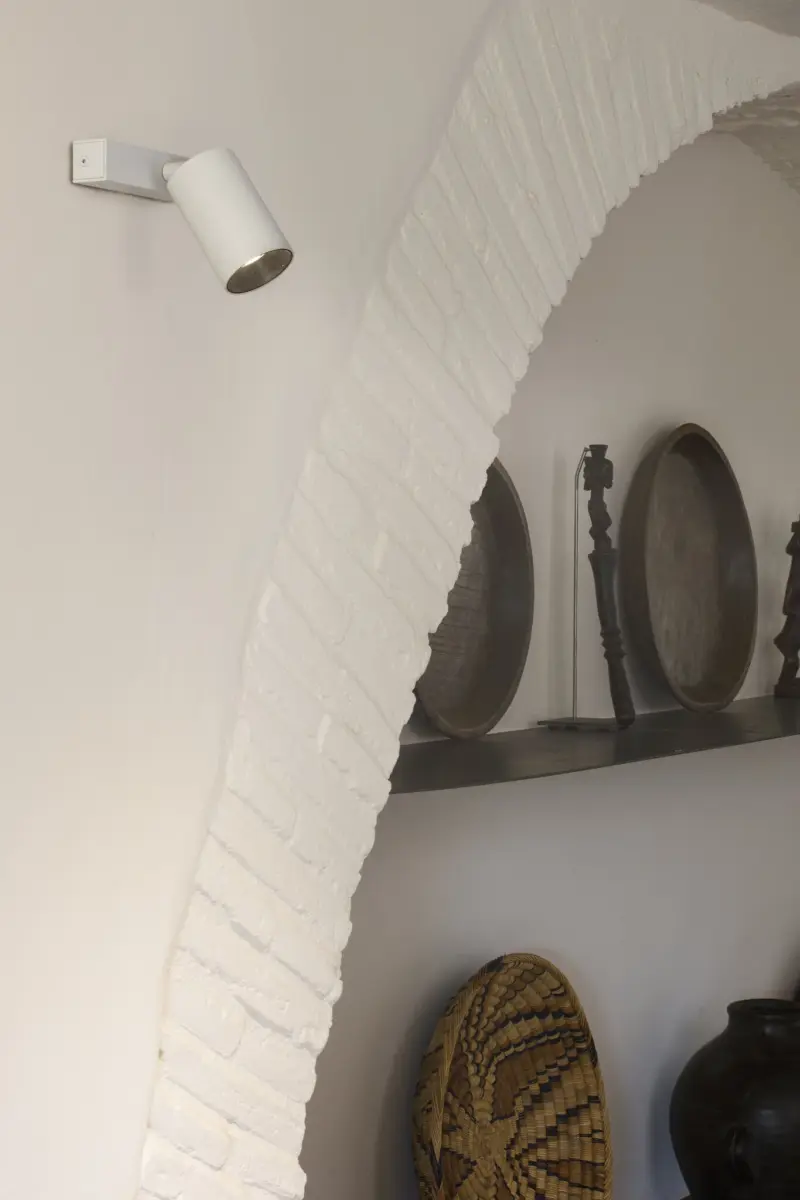 Faro Barcelona Σποτ Φωτιστικό Τοίχου Stan Λευκό  1xGU10 – 43740