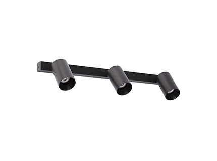 STAN WALL LAMP/ CEILING LAMP BLACK 3xGU10 FARO – 43745