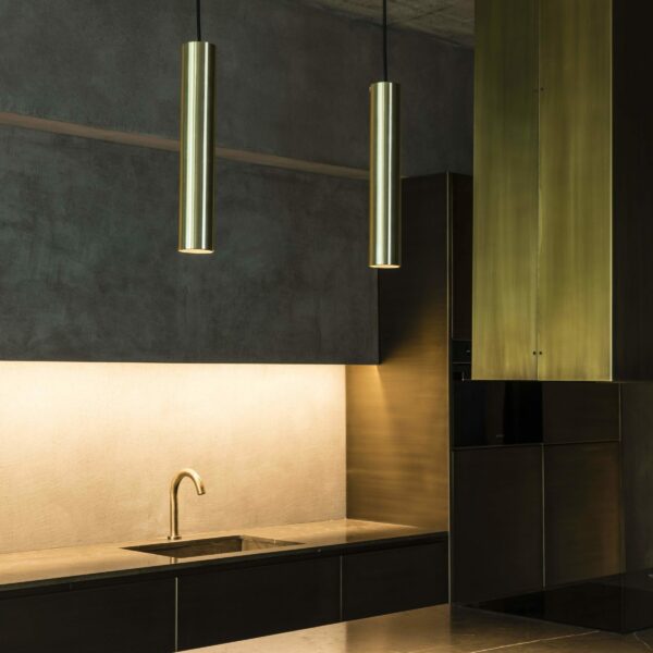 STAN PENDANT LAMP SATIN GOLD 1xGU10               FARO – 43756