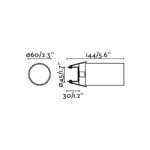 STAN PENDANT RECESSED SATIN GOLD 1xGU10           FARO – 43761