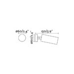STAN PROJECTOR SATIN GOLD 1xGU10                  FARO – 43762
