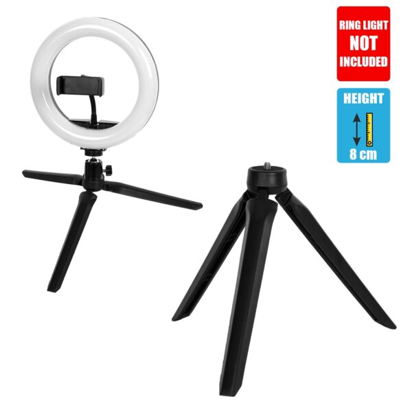 GloboStar® 75806 Professional Table Tripod – Επαγγελματικό Επιτραπέζιο Τρίποδο για Ring Light LED