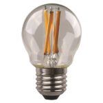ΛΑΜΠΑ LED ΣΦΑΙΡΙΚΗ CROSSED FILAMENT 4.5W E27 3000K 220-240V EUROLAMP 147-78261