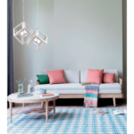 InLight Κρεμαστό φωτιστικό από λευκό μέταλλο (4400-2-WH-ΡΟΖΕΤΑ)