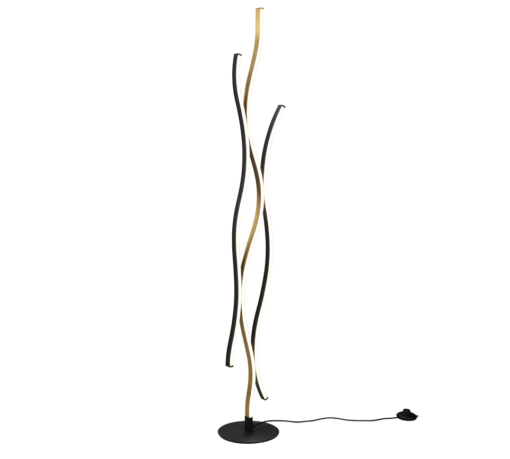 Φωτιστικό Δαπέδου Trio Lighting BLAZE , 28W · 3250lm, 2300+3000+4000K Ορείχαλκος Ματ Μεταλλικό, Λειτουργία μνήμης, Step Dimmable  – 441210308