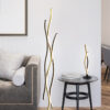 Φωτιστικό Δαπέδου Trio Lighting BLAZE , 28W · 3250lm, 2300+3000+4000K Ορείχαλκος Ματ Μεταλλικό, Λειτουργία μνήμης, Step Dimmable  – 441210308