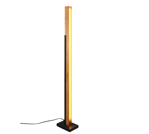Φωτιστικό Δαπέδου Trio Lighting KERALA , 16W · 1950lm, 3000K Μαύρο Ματ Μεταλλικό, Αφής, Step Dimmable – 441610132