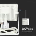 LED Προβολέας με Ανιχνευτή Κίνησης 20W V-TAC Samsung Chip Λευκός IP65 Ψυχρό Λευκό 6400K – 450