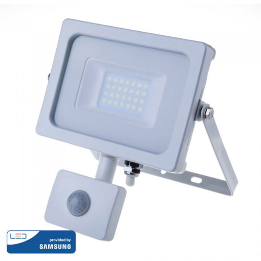 LED Προβολέας με Ανιχνευτή Κίνησης 20W V-TAC Samsung Chip Λευκός IP65 Ψυχρό Λευκό 6400K – 450