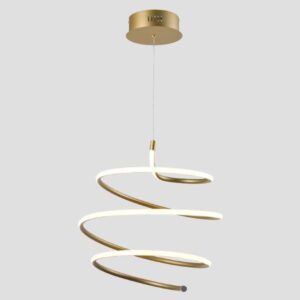 ΦΩΤΙΣΤΙΚΟ ΚΡΕΜΑΣΤΟ ΣΤΡΟΓΓΥΛΟ LED 60W 3000K ΧΡΥΣΟ EUROLAMP 144-15011