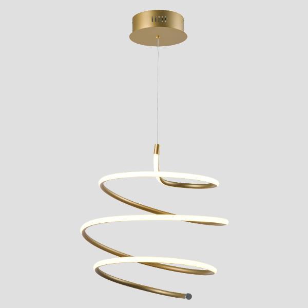 ΦΩΤΙΣΤΙΚΟ ΚΡΕΜΑΣΤΟ ΣΤΡΟΓΓΥΛΟ LED 60W 3000K ΧΡΥΣΟ EUROLAMP 144-15011