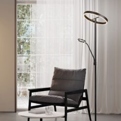 Φωτιστικό Δαπέδου Μαύρο Ματ WILLIS LED 44W 5150lm CCT Dimmable Trio Lighting – 449510232
