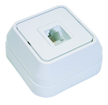 ΙΡ20 ΠΡΙΖΑ TF RJ11 ΕΞΩΤΕΡ. ΛΕΥΚΗ MAKEL – 45114