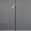 Φωτιστικό Δαπέδου Μαύρο με 3 Σποτ Καφέ-Fawn-Τaupe Fiato Trio Lighting LED 9W CCT 1200lm Dimmable – 452010317
