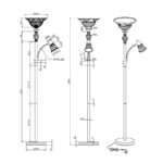 Φωτιστικό Δαπέδου Trio Lighting   E27 Σκουριά Μεταλλικό    4602021-24