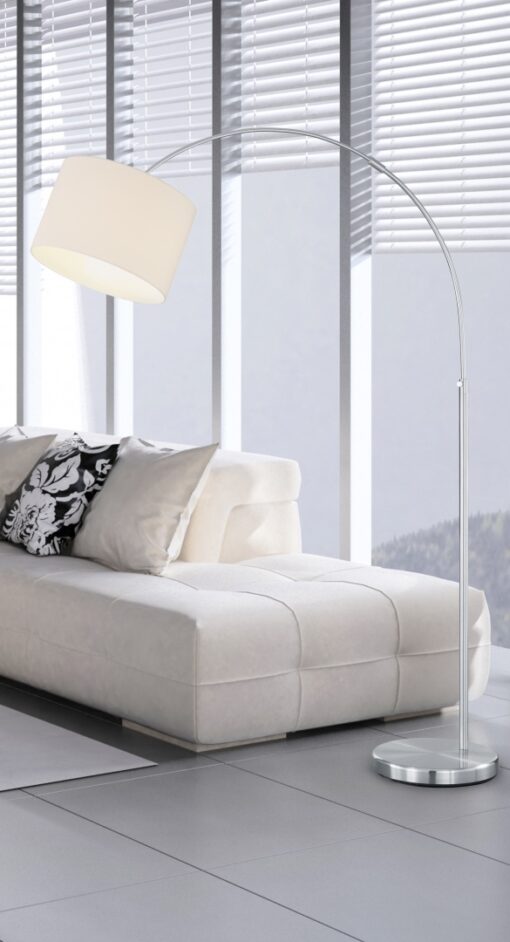 Φωτιστικό Δαπέδου Trio Lighting   E27 Νίκελ Ματ Μεταλλικό    461100101