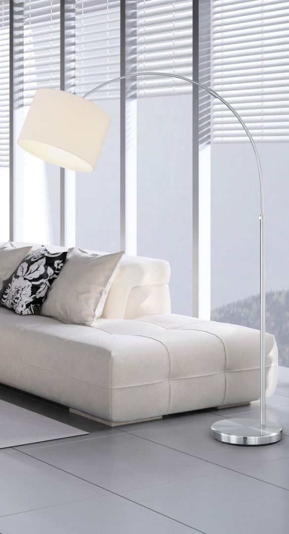 Φωτιστικό Δαπέδου Trio Lighting   E27 Νίκελ Ματ Μεταλλικό    461100101