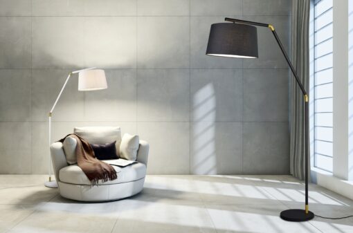 Φωτιστικό Δαπέδου Trio Lighting E27 Μαύρο Ματ Μεταλλικό 462100132