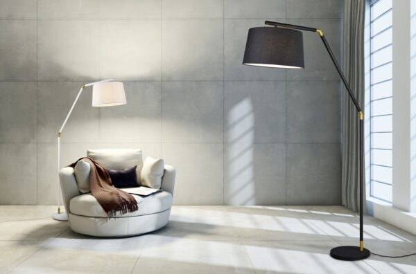 Φωτιστικό Δαπέδου Trio Lighting E27 Μαύρο Ματ Μεταλλικό 462100132