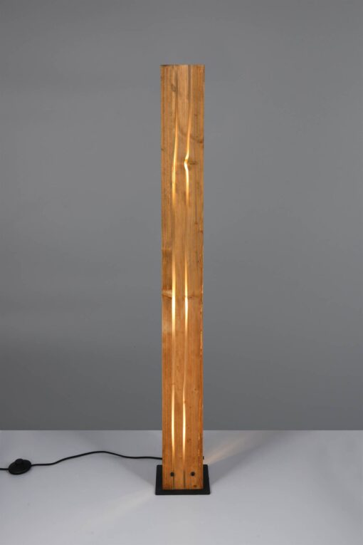 Φωτιστικό Δαπέδου με Φυσικό Ξύλο KARUNI 3x E27 Trio Lighting – 463300330