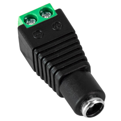 GloboStar® 70703 Βύσμα Τροφοδοσίας DC Θηλυκό – Female Jack Connector σε Κλέμα 5.5 x 2.1mm