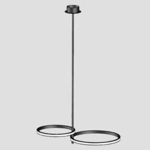 ΦΩΤΙΣΤΙΚΟ ΚΡΕΜΑΣΤΟ 2ΦΩΤΟ LED 30W  ΜΑΥΡΟ EUROLAMP 144-10029