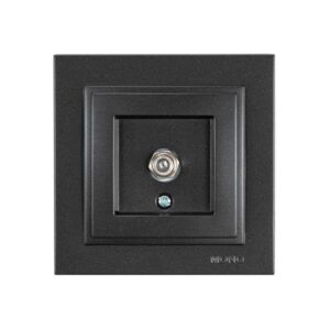 ΠΡΙΖΑ TV F CONNECTOR ΜΑΥΡΟ EUROLAMP – 152-10342