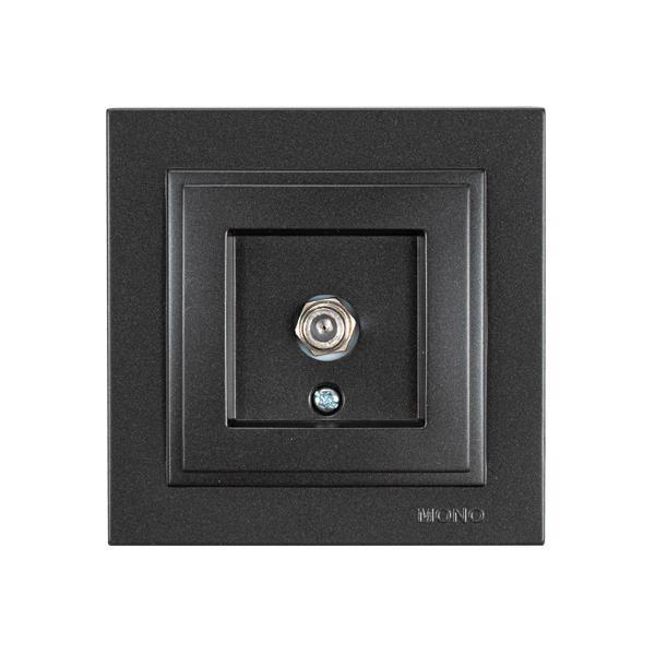 ΠΡΙΖΑ TV F CONNECTOR ΜΑΥΡΟ EUROLAMP – 152-10342