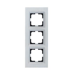 ΠΛΑΙΣΙΟ 3 ΘΕΣΕΩΝ ΑΛΟΥΜΙΝΙΟ ΑΣΗΜΙ EUROLAMP – 152-10852