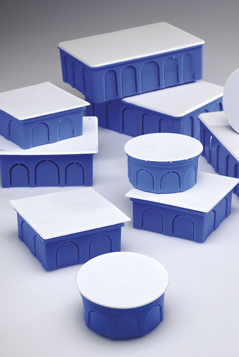 Κουτί Χωνευτό Διακλάδωσης Στρογγυλό Φ70mm 32mm Μπλε Kassinakis – 47000012