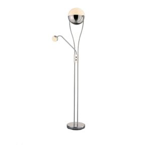 Φωτιστικό Δαπέδου Trio Lighting LED 22W  Χρώμιο Μεταλλικό Dimmable 2000lm 3000K  478310206